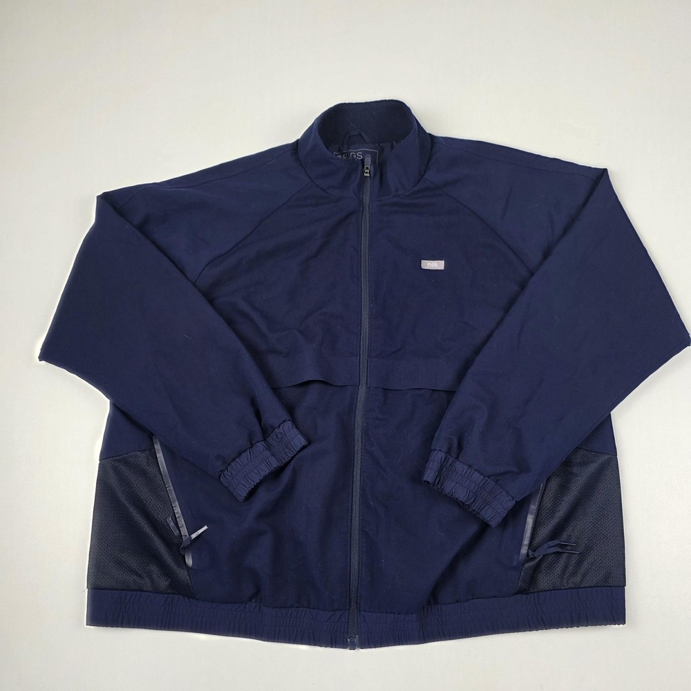 FIGS Jacket Mens 2XL Blue Technical Collection Full Zip Track Workwear